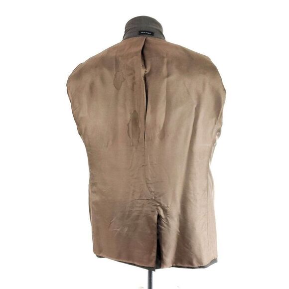 Savile Row Alexandre London Wool 2 Button Blazer 44R‎ Beige Birdseye - Picture 10 of 10